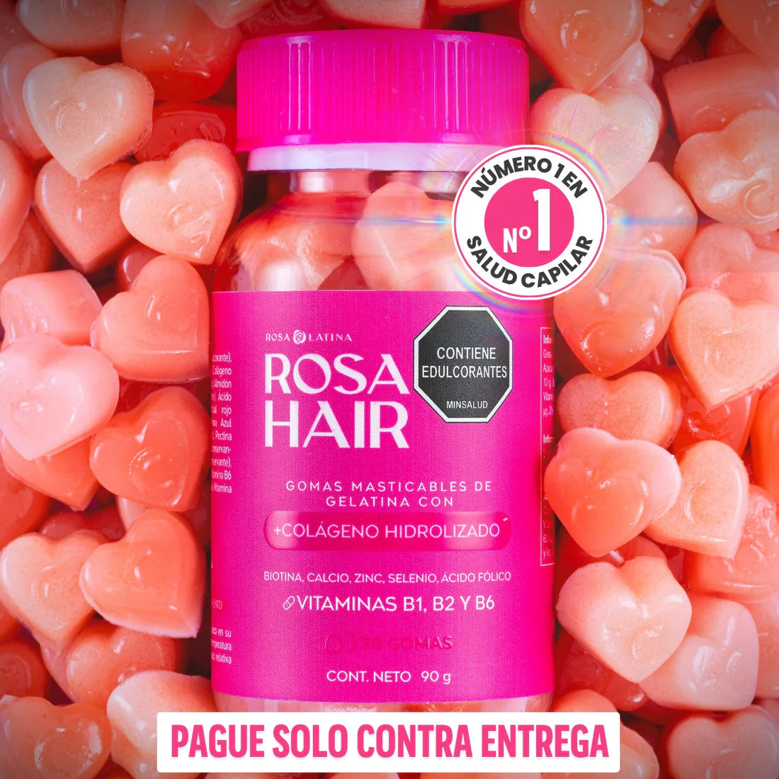 Rosa Hair - ¡Refuerza tu belleza!