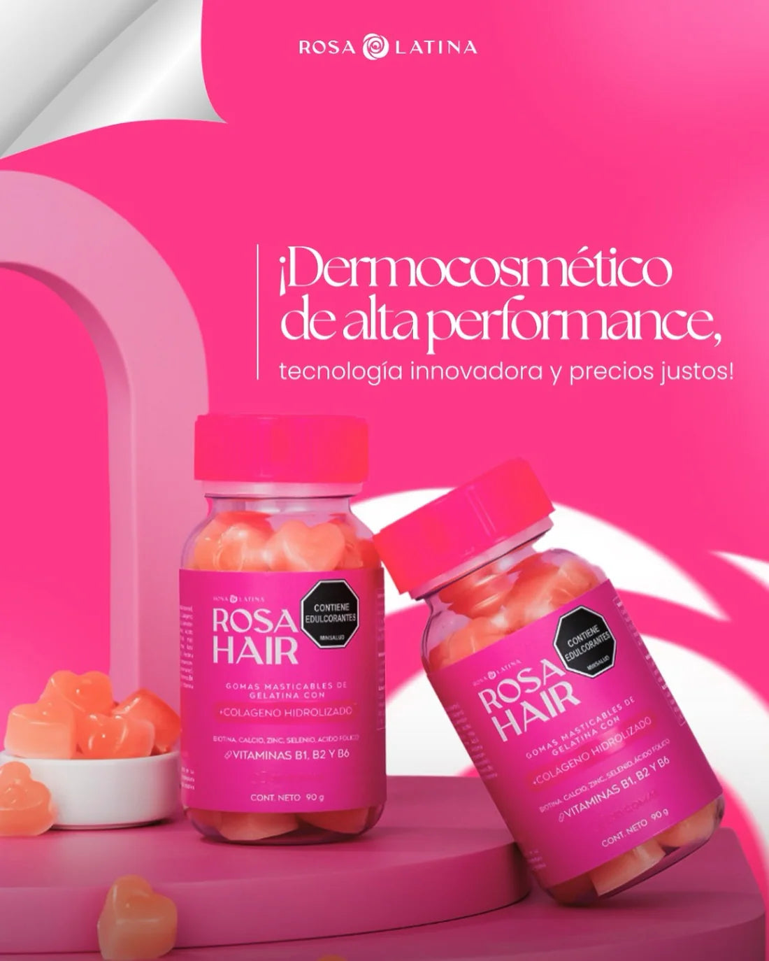 Rosa Hair - ¡Refuerza tu belleza!