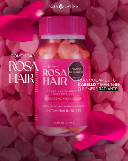 Rosa Hair - ¡Refuerza tu belleza!