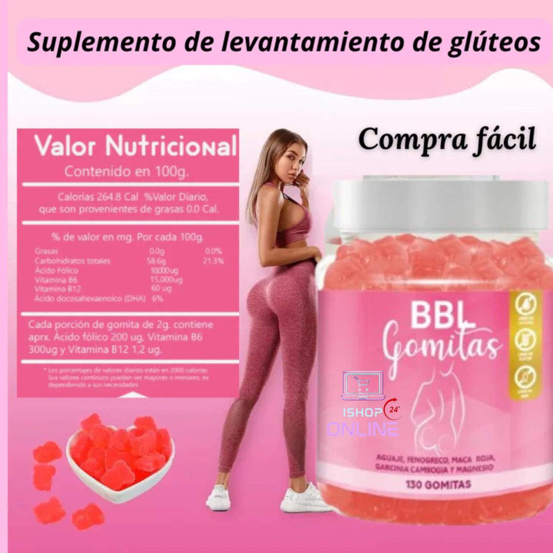 💕Gomitas Aguaje levantamiento de glúteos 😍